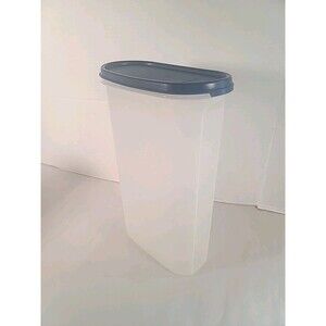 Vintage Tupperware Modular Mates clear Container #1615-14 and Blue lid #1616-14